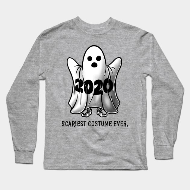 Scariest Costume Ever Funny 2020 Scary Ghost - Light Long Sleeve T-Shirt by eduely